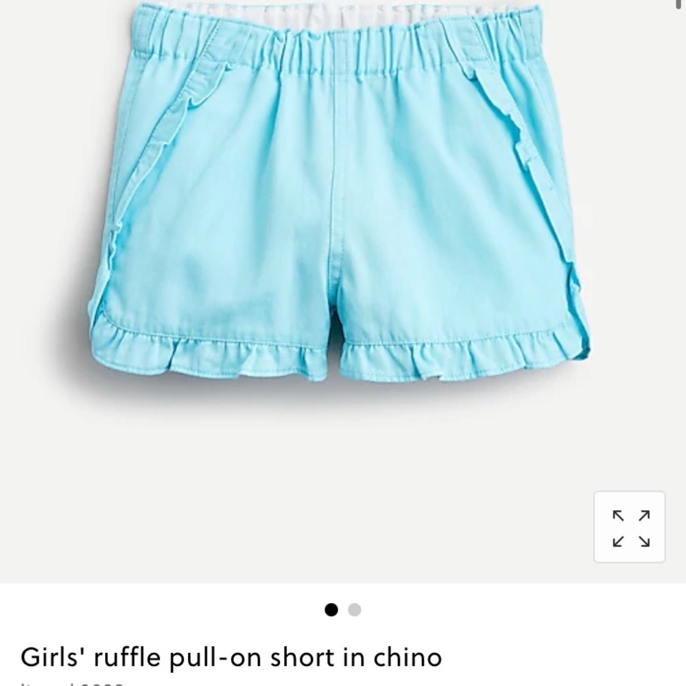Jcrew girls ruffle shorts